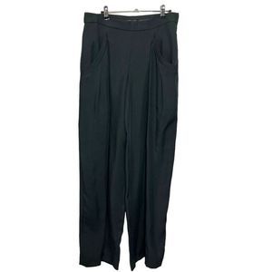Theory Theyskens Pleated Trousers Women’s Size 6 Green High Rise Dress Pants